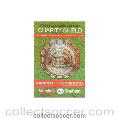 1979 Charity Shield Official Programme Arsenal v Liverpool