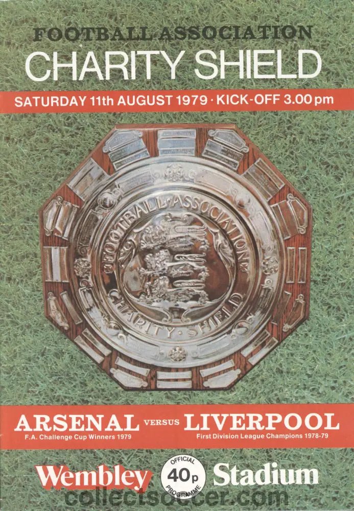1979 Charity Shield Official Programme Arsenal v Liverpool - Collect Soccer