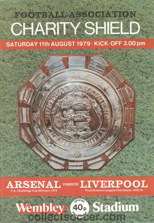 1979 Charity Shield Official Programme Arsenal v Liverpool
