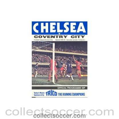 1979 - Chelsea v Coventry City official programme 13/01/1979 - Collect Soccer