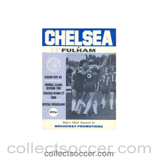 1979 - Chelsea v Fulham official programme 27/10/1979