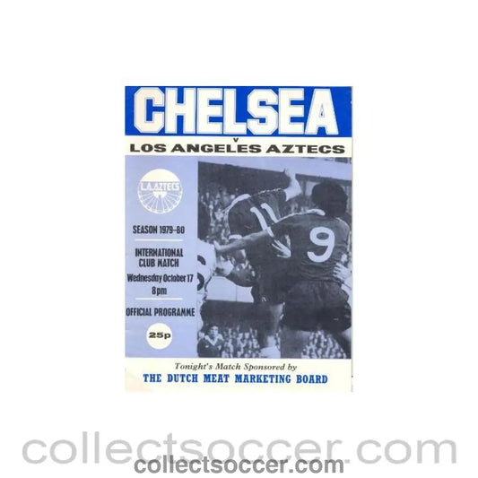 1979 - Chelsea v Los Angeles Aztecs official programme 17/10/1979