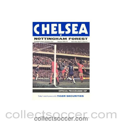 1979 - Chelsea v Nottingham Forest official programme 07/04/1979 - Collect Soccer