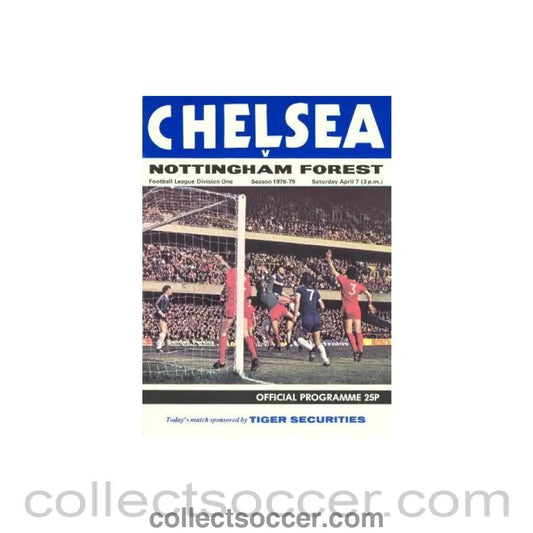 1979 - Chelsea v Nottingham Forest official programme 07/04/1979 - Collect Soccer