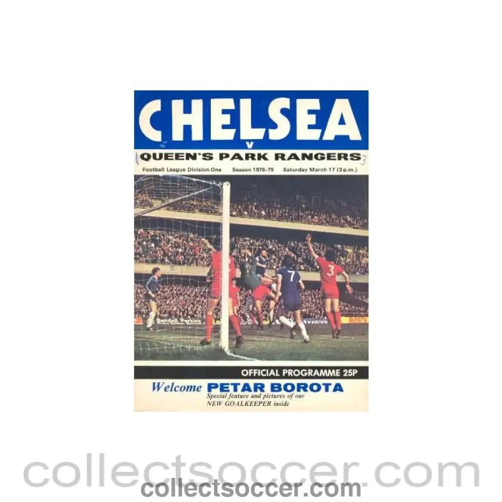 1979 - Chelsea v Queen’s Park Rangers official programme 17/03/1979