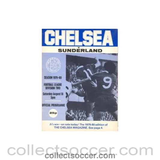 1979 - Chelsea v Sunderland official programme 18/08/1979