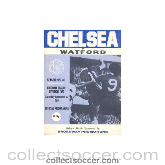 1979 - Chelsea v Watford official programme 22/09/1979