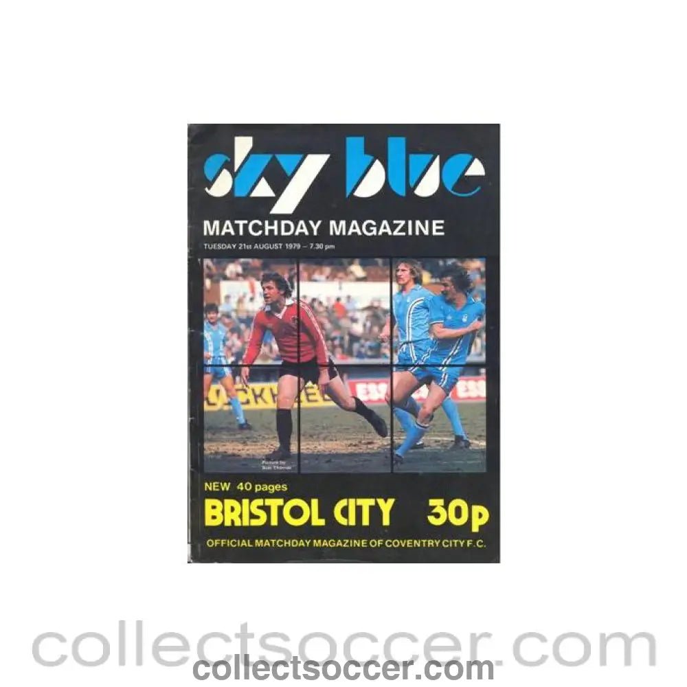 1979 - Coventry City v Bristol City official programme 21/08/1979 Football League - Collect Soccer