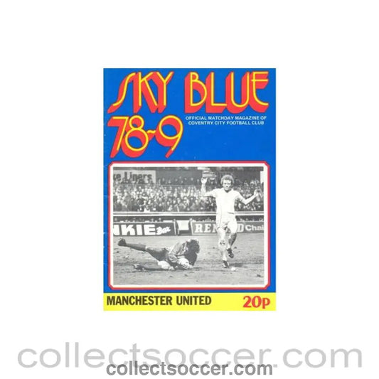 1979 - Coventry City v Manchester United official programme 01/01/1979 - Collect Soccer