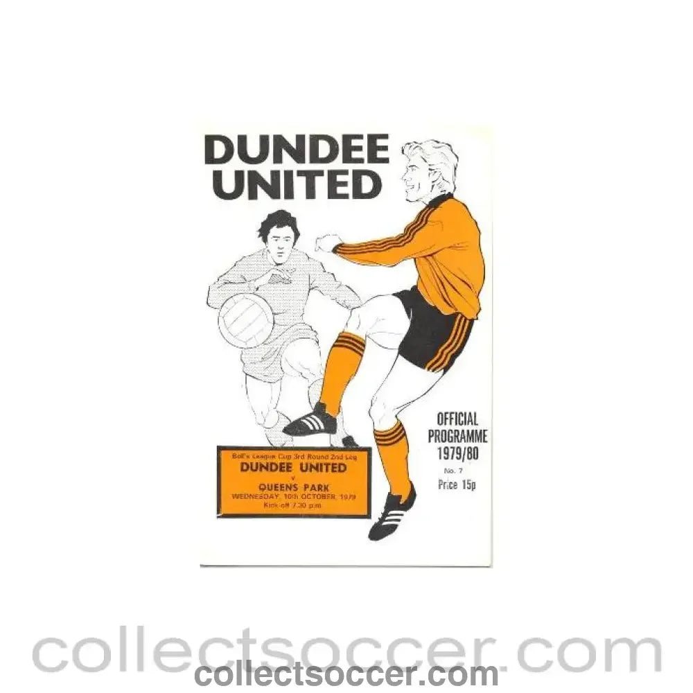 1979 - Dundee United v Queen's Park official programme 10/10/1979 Bell's League Cup - Collect Soccer