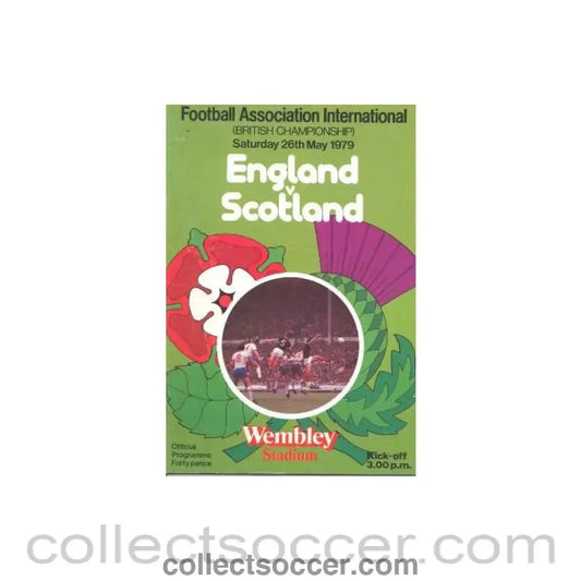 1979 England v Scotland official programme 26/05/1979 - Collect Soccer