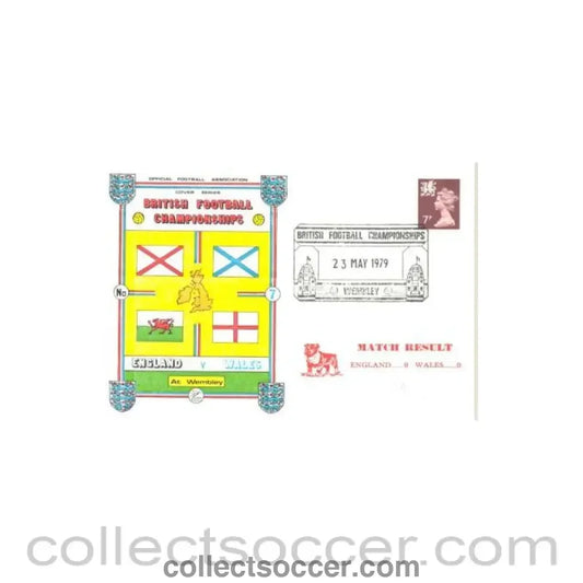 1979 - England v Wales - British Football Championships 23/05/1979 first day cover