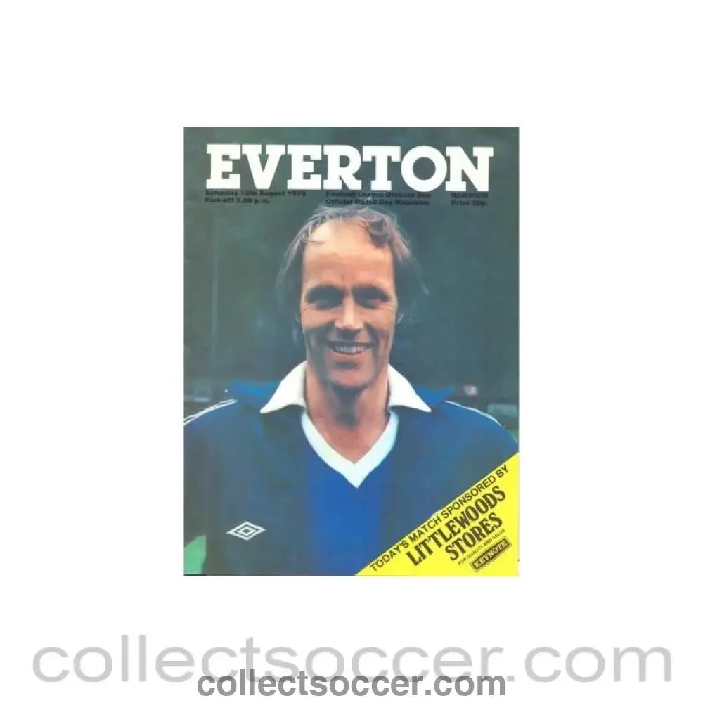 1979 - Everton v Norwich official programme 18/08/1979 Football League - Collect Soccer