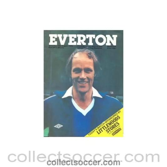 1979 - Everton v Norwich official programme 18/08/1979 Football League - Collect Soccer