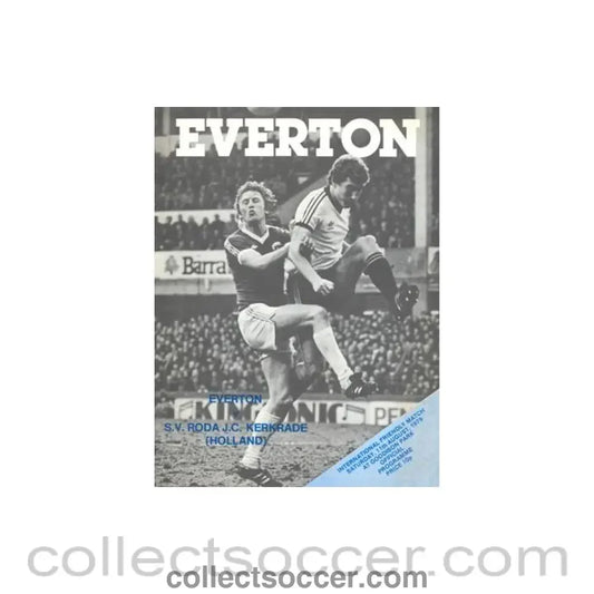 1979 - Everton v Roda official programme 11/08/1979 Friendly Match - Collect Soccer