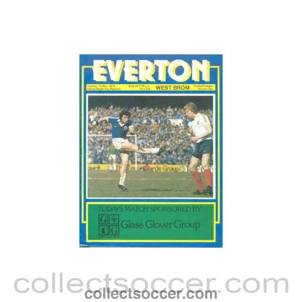 1979 - Everton v West Bromwich Albion official programme 01/05/1979 Football League - Collect Soccer