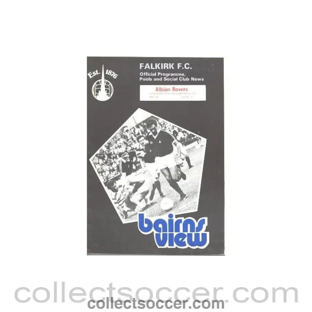1979 - Falkirk v Albion Rovers official programme 22/12/1979 - Collect Soccer