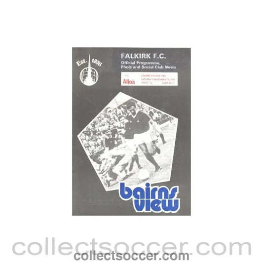 1979 - Falkirk v Alloa official programme 10/11/1979 - Collect Soccer