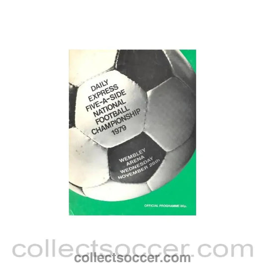 1979 Five - a - Side official programme 28/11/1979 - Collect Soccer