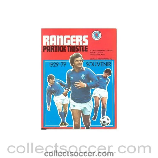 1979 - Glasgow Rangers v Partick Thistle official programme 01/01/1979 Scottish Premier League - Collect Soccer