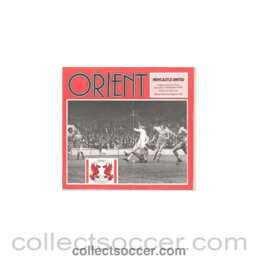 1979 - Leyton Orient v Newcastle United official programme 03/02/1979 Football League - Collect Soccer