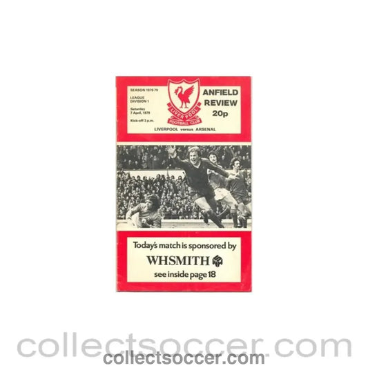 1979 - Liverpool v Arsenal official programme 07/04/1979 - Collect Soccer