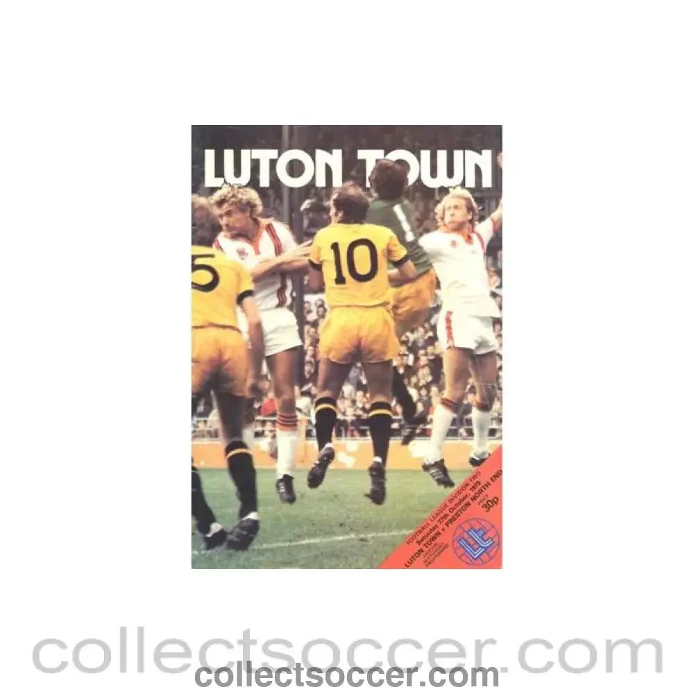 1979 - Luton Town v Preston North End official programme 27/10/1979 Football League - Collect Soccer