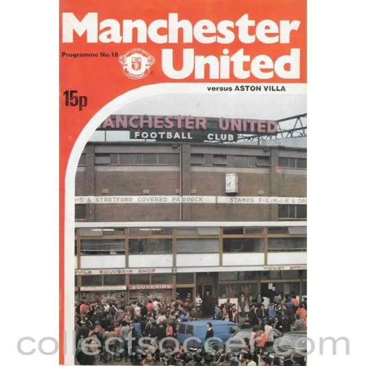1979 - Manchester United v Aston Villa official programme 24/02/1979 - Collect Soccer