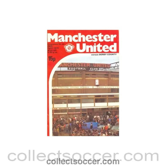 1979 - Manchester United v Derby County official programme 28/04/1979 - Collect Soccer