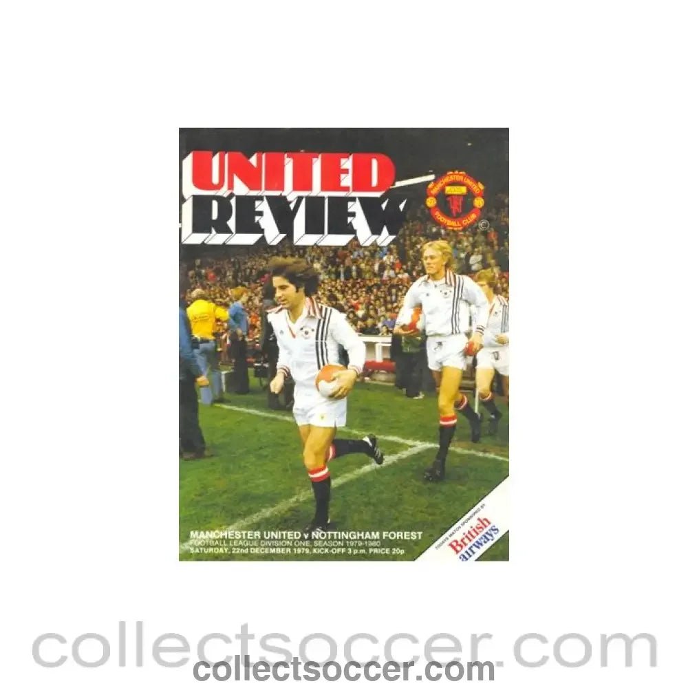 1979 - Manchester United v Nottingham Forest official programme 22/12/1979 - Collect Soccer
