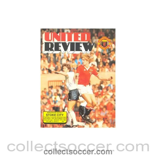 1979 - Manchester United v Stoke City official programme 29/09/1979 - Collect Soccer