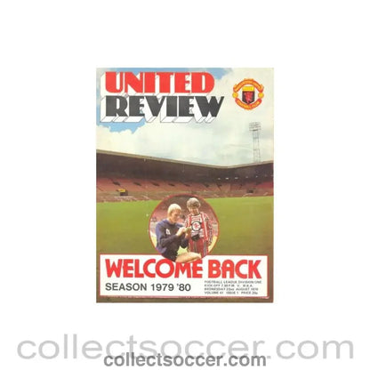 1979 - Manchester United v West Bromwich Albion official programme 22/08/1979, token cut - Collect Soccer