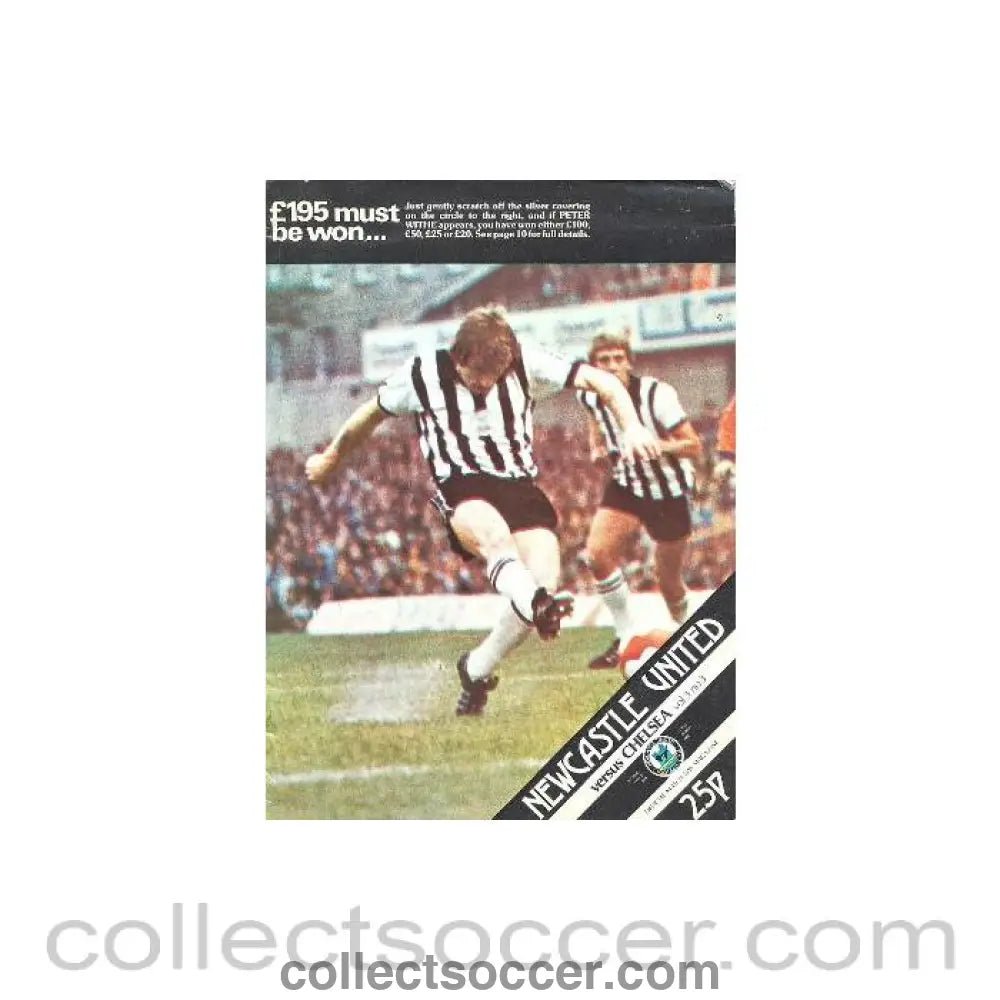 1979 - Newcastle United v Chelsea football programme 01/09/1979 - Collect Soccer