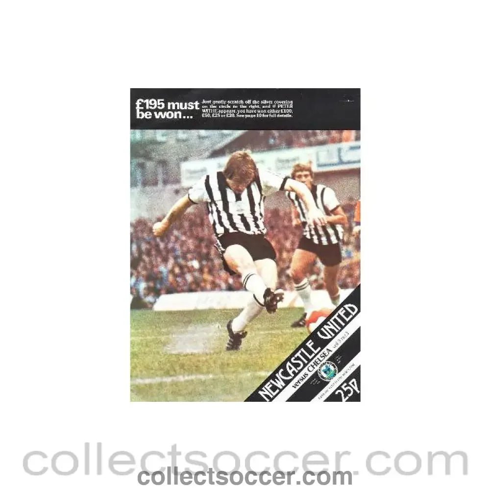 1979 - Newcastle United vChelsea official programme Season 1979 - 1980 no date - Collect Soccer