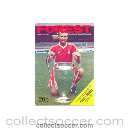 1979 - Nottingham Forest v Oesters official programme 19/09/1979 European Cup - Collect Soccer