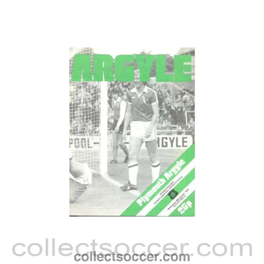 1979 - Plymouth Argyle v Chelsea Football programme 29/08/1979 League Cup - Collect Soccer