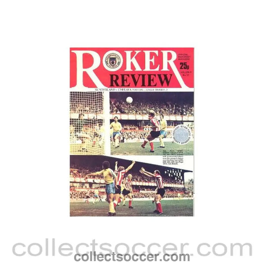 1979 - Sunderland v Chelsea Football programme 3/11/1979