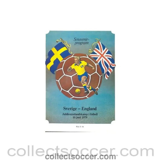 1979 Sweden v England official programme 10/06/1979 - Collect Soccer