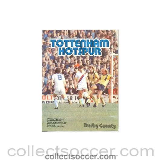 1979 - Tottenham Hotspur v Derby County official programme 13/10/1979 Football League - Collect Soccer