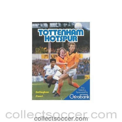 1979 - Tottenham Hotspur v Nottingham Forest official programme 27/10/1979 Football League - Collect Soccer