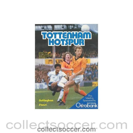 1979 - Tottenham Hotspur v Nottingham Forest official programme 27/10/1979 Football League - Collect Soccer
