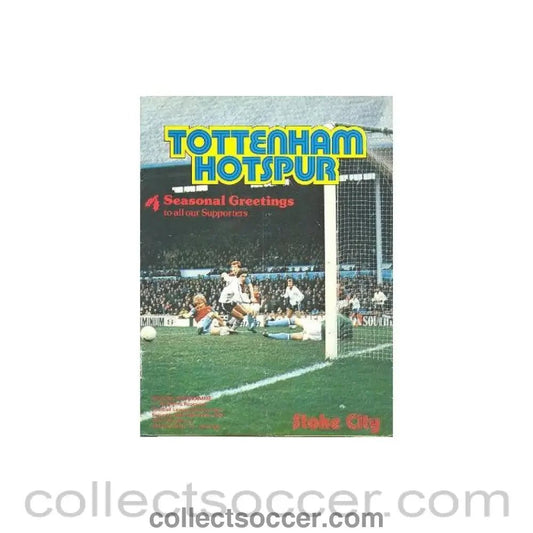 1979 - Tottenham Hotspur v Stoke City official programme 29/12/1979 Football League - Collect Soccer