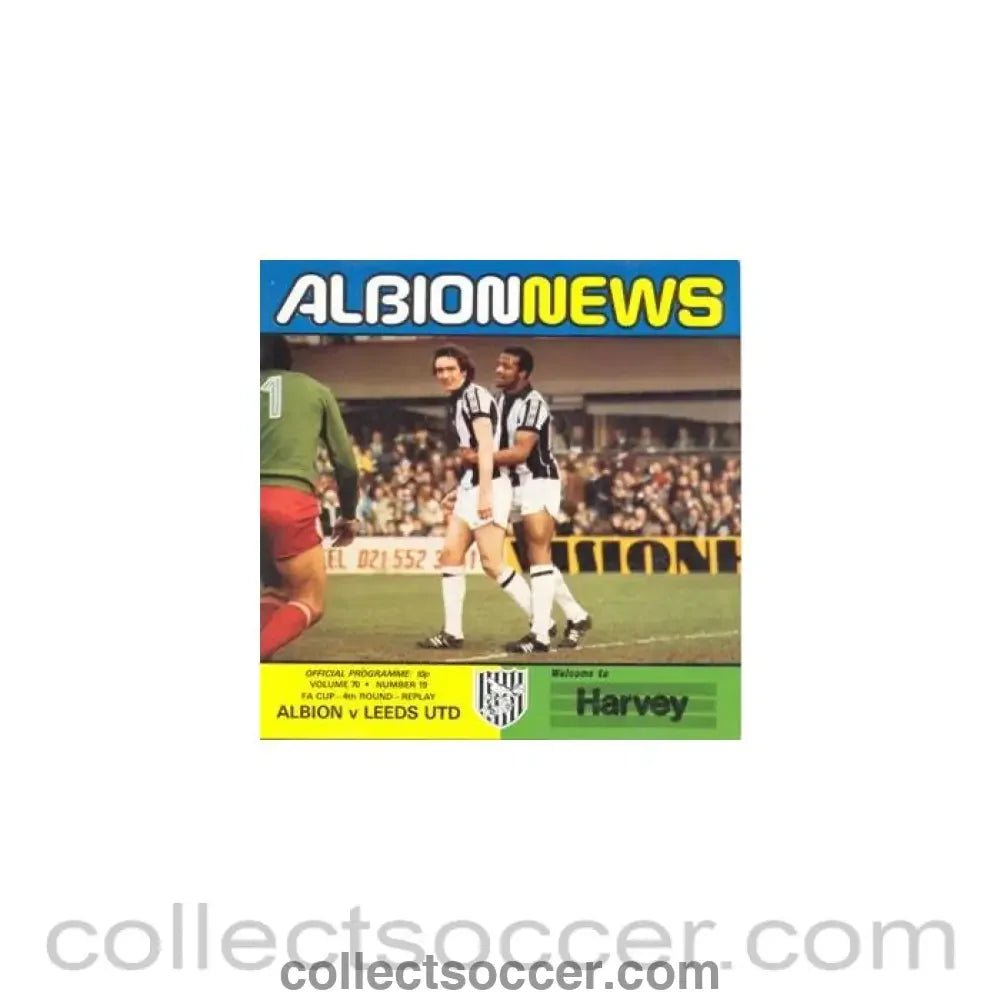 1979 - West Bromwich Albion v Leeds United official programme 01/03/1979 Football League - Collect Soccer