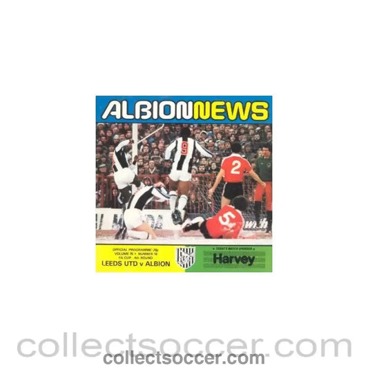 1979 - West Bromwich Albion v Leeds United official programme 18/11/1979 FA Cup - Collect Soccer