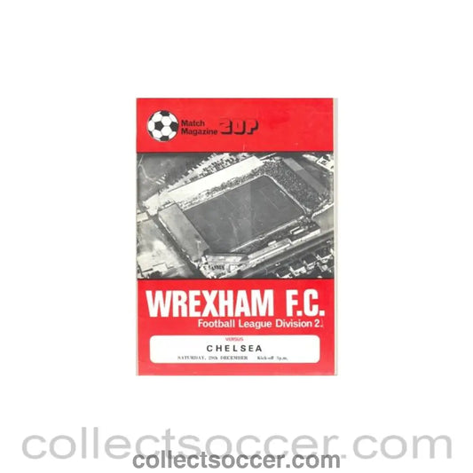 1979 - Wrexham v Chelsea official programme 29/12/1979 half price