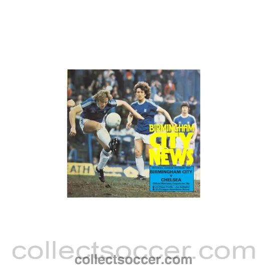 1980 - Birmingham City v Chelsea football programme 11/03/1980