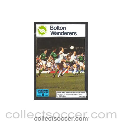1980 - Bolton Wanderers vChelsea official programme 04/10/1980