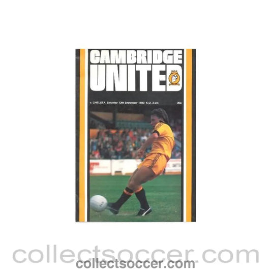 1980 - Cambridge United vChelsea official programme 13/09/1980