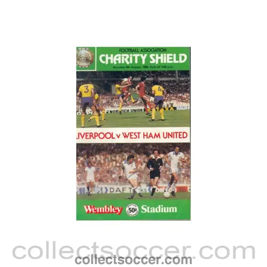 1980 Charity Shield Official Programme Liverpool v West Ham United