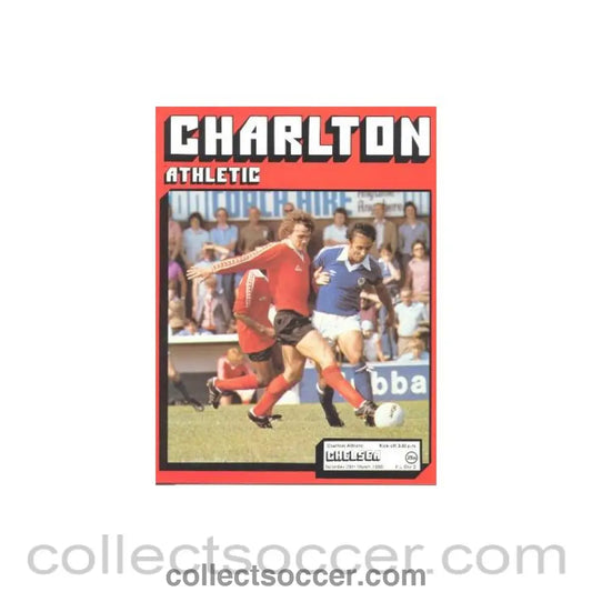1980 - Charlton v Chelsea Football programme 29/03/1980